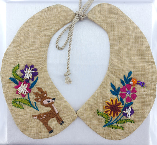 Collar with Deer and Flowers