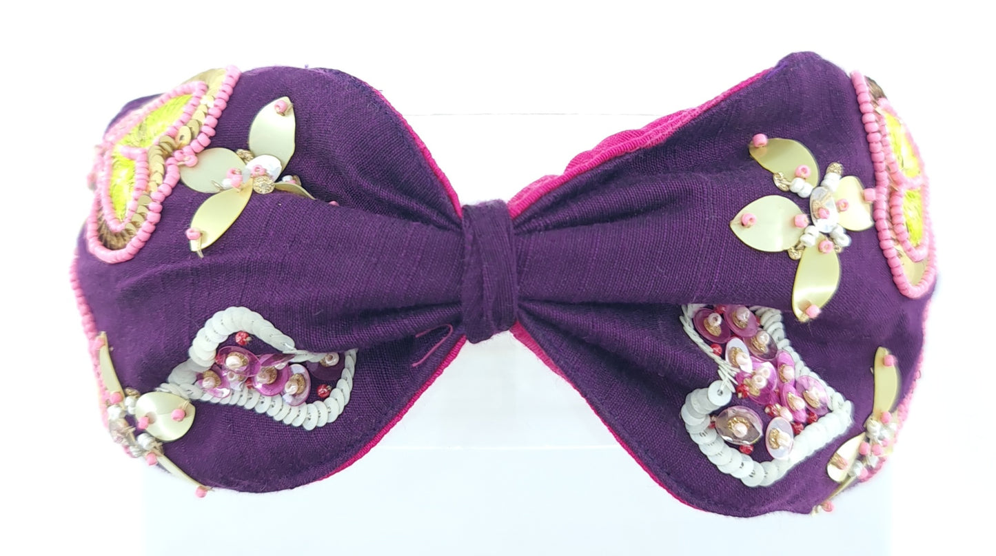 Heart and Flower Knotted Headband