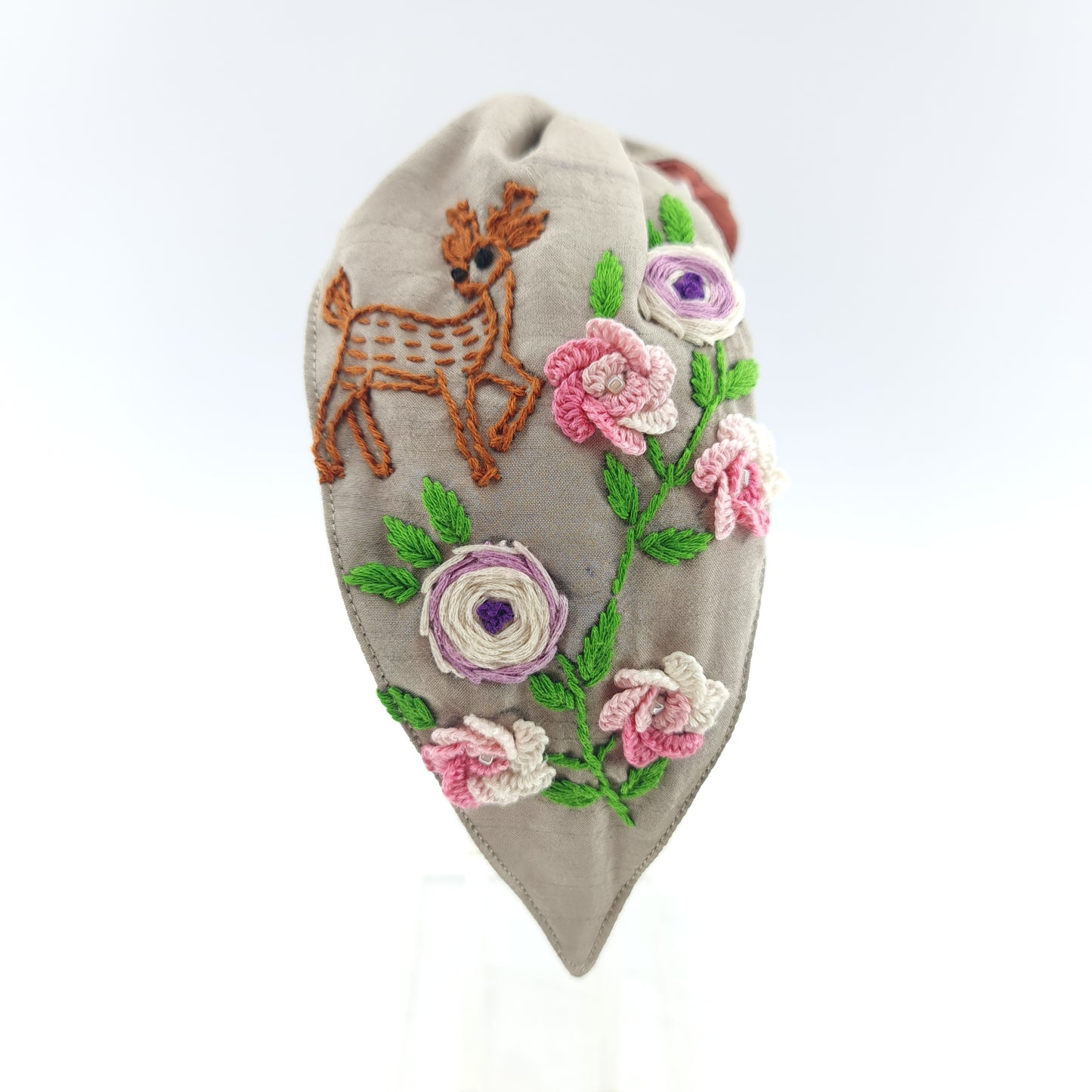 Deer and Flower Knotted Headband